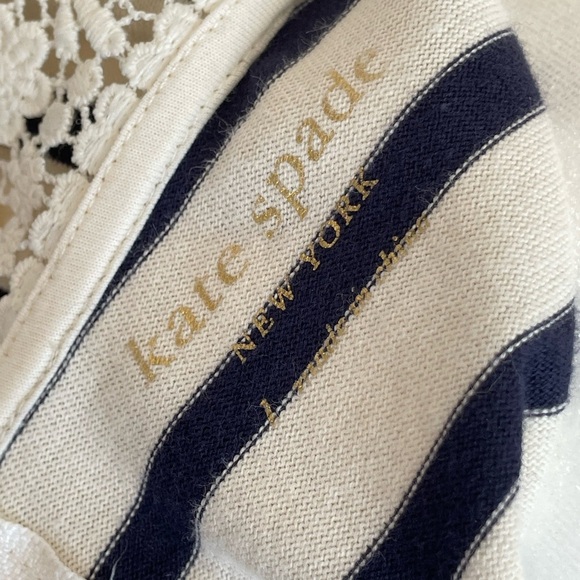 Kate Spade Striped Mini Dress with Embellished Collar - Picture 6 of 6